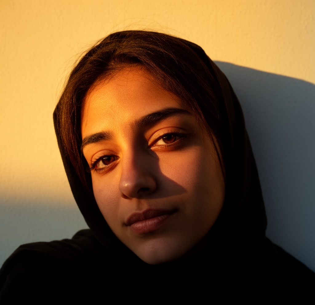 نور طلایی و سایه