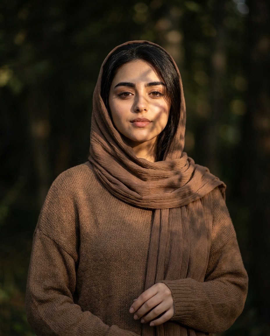سایه برگ غروب