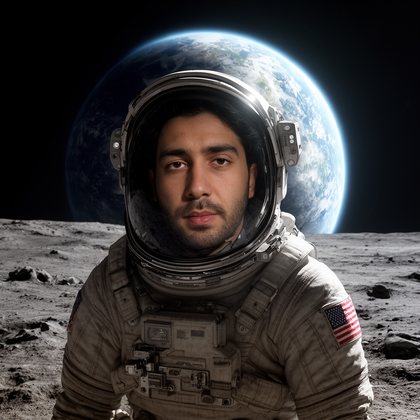 فضانورد روی ماه